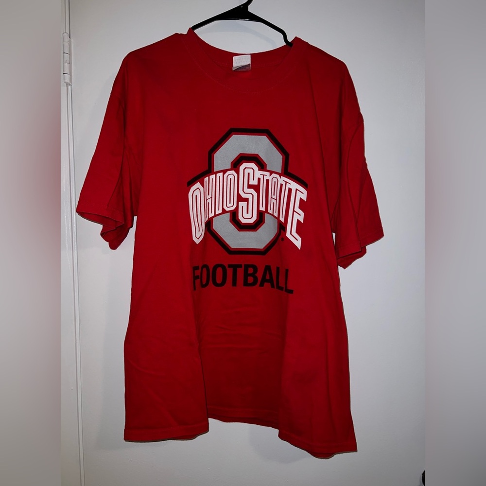 Men’s Ohio State Buckeyes Football Red T-Shirt